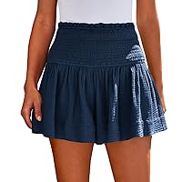 Womens Casual Shorts High Waisted 2024 Fashion Beach Cruise Shorts Cute Comfy Summer Shorts with 2 Pockets