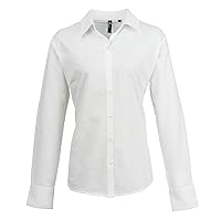 Premier Womens/Ladies Signature Oxford Long Sleeve Work Shirt