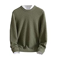 Cashmere Sweater Thickened Winter Cashmere Sweater Men's Round Neck Knitted Warm Bottoming Shirt