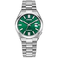 Citizen Eco-Drive Tsuyosa Green Dial and Stainless Steel Bracelet Watch 40mm NJ0150-56X