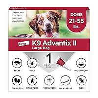 II Large Dog Vet-Recommended Flea, Tick & Mosquito Treatment & Prevention | Dogs 21-55 lbs. | 1-Mo Supply