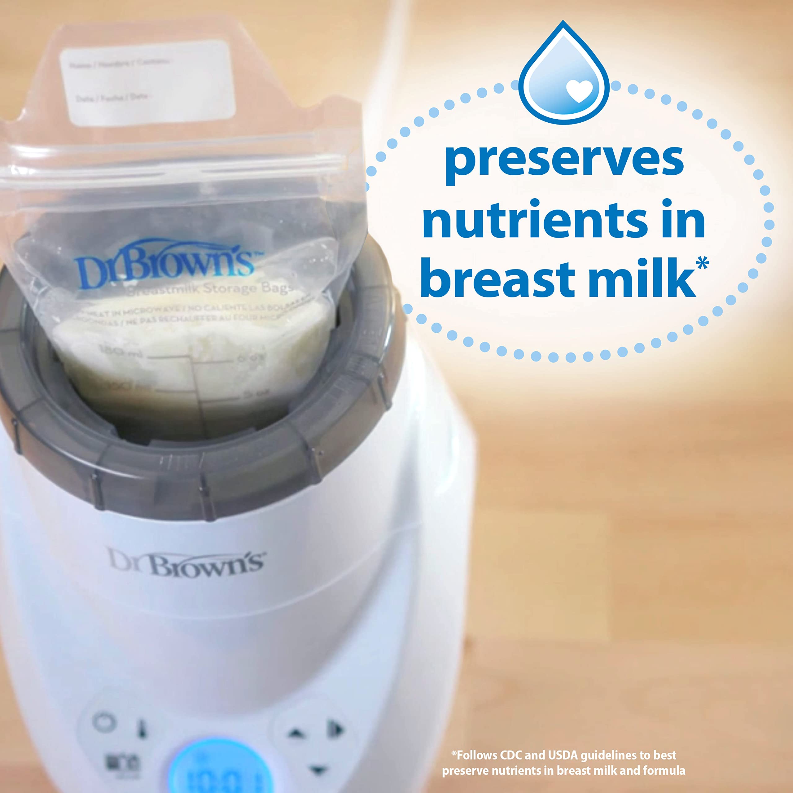 Dr. Brown’s Natural Flow MilkSPA Breastmilk and Bottle Warmer with Even and Consistent Warming