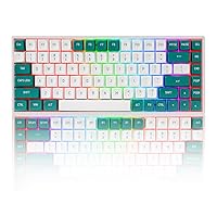75% Wireless Mechanical Keyboard, Hot Swappable Mechanical Gaming Keyboard with Gateron G-Pro Switch and PBT Keycaps RGB LED Backlit