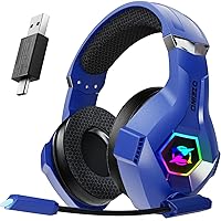 Wireless Gaming Headset for PC, PS5, PS4 Gaming Headphones with Microphone