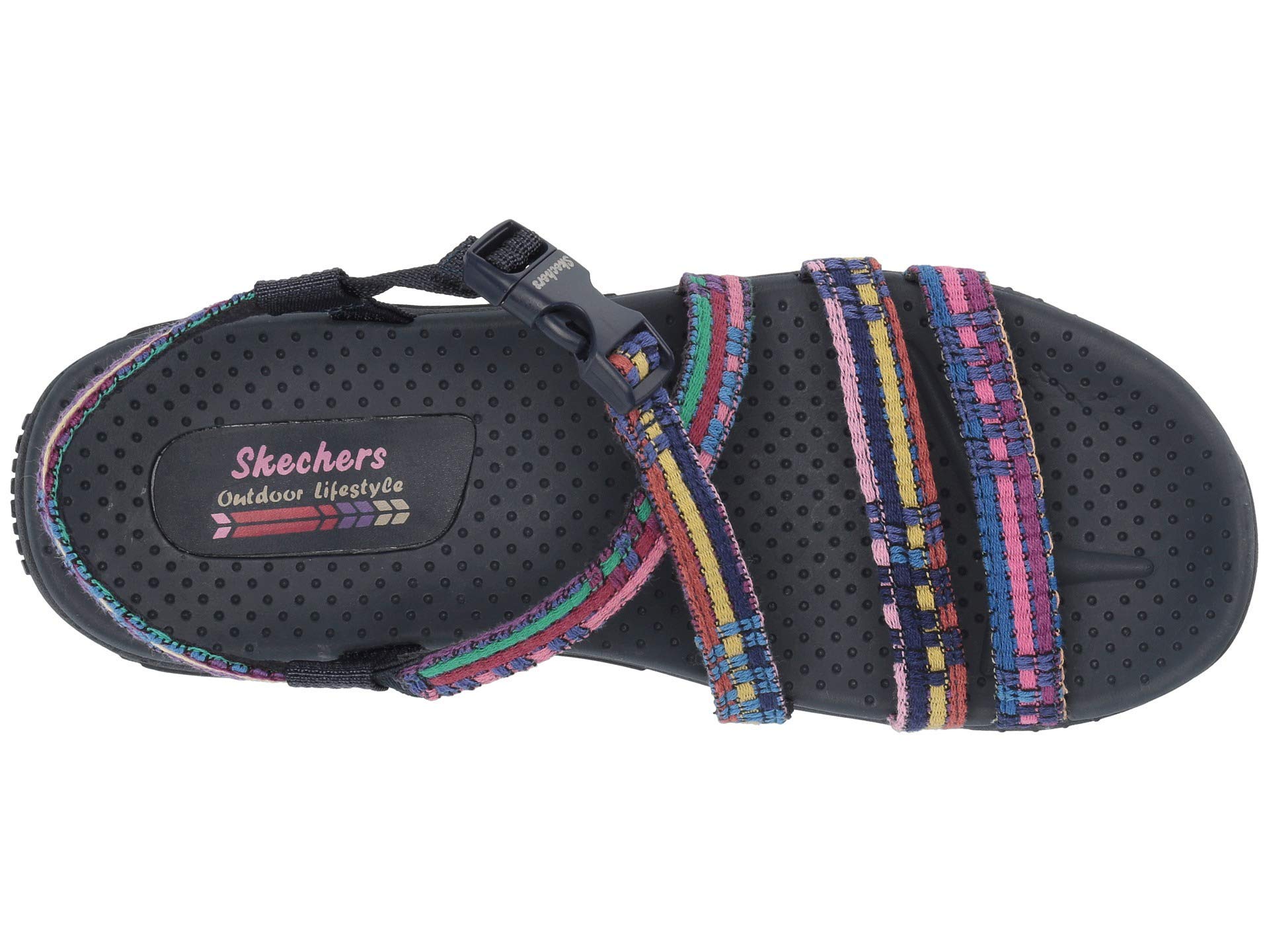 Skechers Women's Reggae-Sew Me-Boho Woven Strappy Slingback Sandal