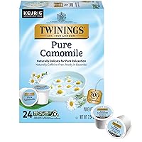 Herbal Camomile Tea K-Cup Pods for Keurig, Naturally Caffeine Free, Made with Pure Camomile Blossoms, 24 Count (Pack of 1), Enjoy Hot or Iced | Packaging May Vary