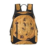 Chocolate Cookie Print Large-Capacity Backpack, Simple And Lightweight Casual Backpack, Travel Backpacks