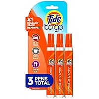 Stain Remover for Clothes, Tide To Go Pen, Instant Stain & Spot Remover for Clothes, Travel & Pocket Size, 3 Count (Pack of 1)