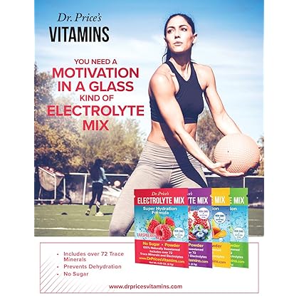 Electrolytes Powder Packets - Electrolytes No Sugar - Hydration Packets - Electrolyte Mix - Keto Electrolytes - Fasting Electrolytes - Water Enhancer, No Tablets, Non-GMO, Gluten Free, Sports Drink - 30 Packets Raspberry