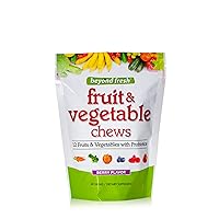 Beyond Fresh Fruit & Vegetable Chews, Concentrated Superfood Supplement,12 Fruits and Vegetables with Probiotics, Natural Source of Energy, Berry Flavor, 60 Count, Multicolor