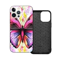Butterfly iPhone 12 Pro Mobile Phone Case Shockproof Protective Cover Mobile Phone Case, iPhone 12 Pro Silicone Mobile Phone Case Non-Slip Fashion Mobile Phone Protective Cover (6.1 Inches)