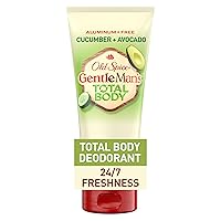 Old Spice Whole Body Deodorant for Men, Total Body Deodorant, Cucumber + Avocado, Aluminum Free Deodorant Cream for 24/7 Freshness // Dermatologist Tested Whole Body Deodorant, 3.0 oz