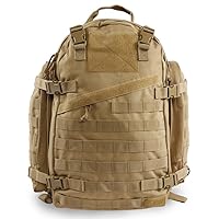 HIGHLAND TACTICAL Tactical Backpack, Desert, 19 Inch