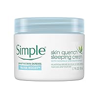 Simple Water Boost Skin Quench, Sleeping Cream, 1.7 Ounce