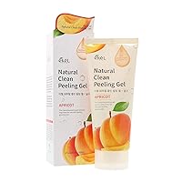 Natural Clean Peeling Gel With Apricot and Green Tea Extract - Exfoliates, Moisturizes & Brightens - Removes Impurities for Naturally Healthy, Glowing Skin, 6.09 oz