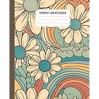 Composition Notebook College Ruled Vintage Botanical: Aesthetic Floral Journal For School, College, Office, Arts, & More