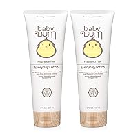 Baby Bum Everyday Lotion | Moisturizing Baby Body Lotion for Sensitive Skin with Shea and Cocoa Butter| Fragrance Free| Gluten Free and Vegan | 8 FL OZ | 2 Pack