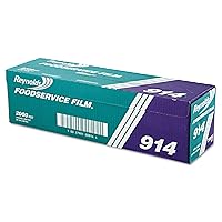 Wrap 914 PVC Film Roll w/Cutter Box, 18-Inch x 2000ft, Clear