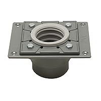 ALFI brand ABDB55 PVC Shower Drain Base with Rubber Fitting