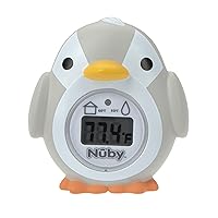 Bath and Room Digital Thermometer - Baby Thermometer for Safe and Cozy Bath and Room Temperatures - Penguin