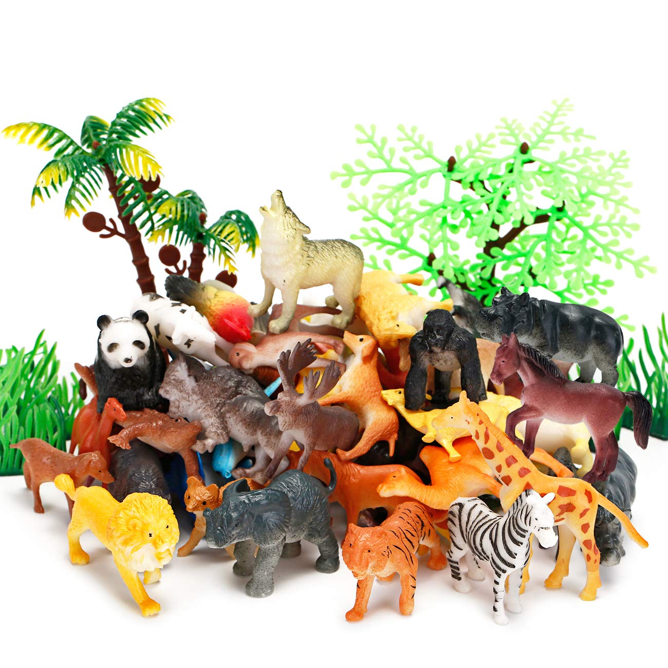 Mua Animal Figurines Toys, 52 Pcs Small Mini Realistic Safari Zoo Plastic  Animals Figures Learning Educational Toy Set for Kids Toddlers Jungle Wild  Forest Animals Playset Cupcake Topper trên Amazon Mỹ chính