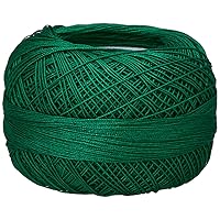 Lizbeth Size 80 HH80 Cotton Thread 184 yds 10 Grams, Christmas Green
