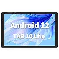 PRITOM TAB 10 Tablet 10 inch Android 12 Tabletas 32GB, Quad-Core 1.6Ghz Processor, 6000mAh, 1280 * 800 HD IPS Display WiFi 6, Dual Camera, Bluetooth, Tablet PC(Gray)