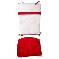 Bedding Rocking Chair Cushion Pad Set, Red