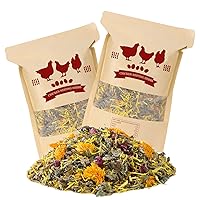 14 Oz Chicken Nesting Herbs Flowers Premixed 8 Dried Herbs Natural Nesting Box Herbs for Chicken Coop Freshness Promote Egg Laying Help Coop Smell (2 Pack)