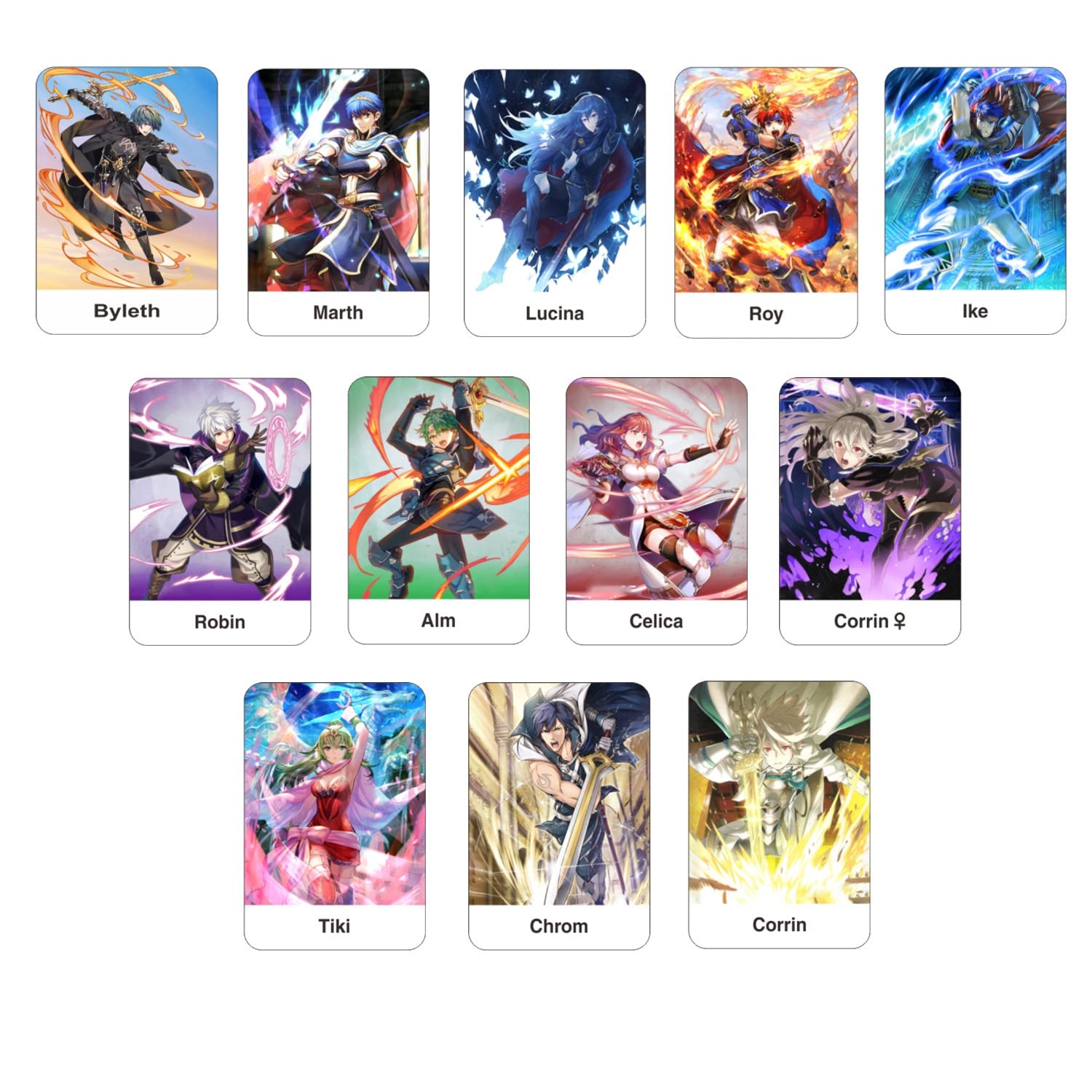 12-Pcs FE Series Cards Box for FE Engage, fits Switch Games Fire Emblem Engage.