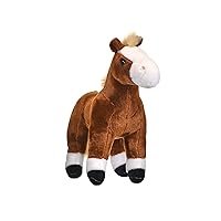 Wild Republic Horse Plush, Stuffed Animal, Plush Toy, Gifts for Kids, Cuddlekins, Brown 12 Inches