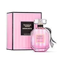 Victoria's Secret Bombshell Eau de Parfum, Women's Perfume, Notes of White Peony, Sage, Velvet Musk, Bombshell Collection (3.4 oz)