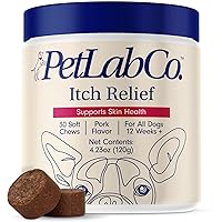 Itch Relief Chews - Support for Dry, Occasionally Itchy Skin & Coats - Formulated with Turmeric, Omega 3 & 6, Honey - Packaging May Vary