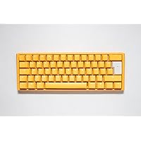 DuckyChannel Yellow Mini Speed Silver Cherry MX Switch Keyboard - UK Layout