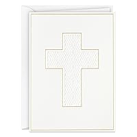 Hallmark Religious Easter Cards, Gold Cross (20 Blank Cards with Envelopes) for Confirmations, Baptisms, Weddings, Clergy Appreciation