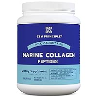 Marine Collagen Peptides Powder 1.5 lb. Wild-Caught Fish, Non-GMO. Supports Healthy Skin, Hair, Joints and Bones.Hydrolyzed Type 1 & 3 Protein. Amino Acids.Unflavored, Easy to Mix.