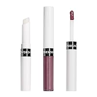 Covergirl Outlast All-Day Lip Color with Moisturizing Topcoat, New Neutrals Shade Collection, Silvered Grape, Shelf Pack of 2