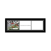 CreativePF [1032bk] Black Picture Frame With 3-8x10-inch Opening Black Mat/White Core Core Collage, Includes Installed Sawtooth Hangers