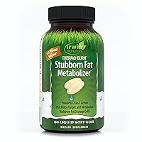 Thermo-Burn Stubborn Fat Metabolizer - 60 Liquid Soft-Gels - Combines Green Tea Extract (EGCG), MCT Oil & Caffeine - 20 Servings