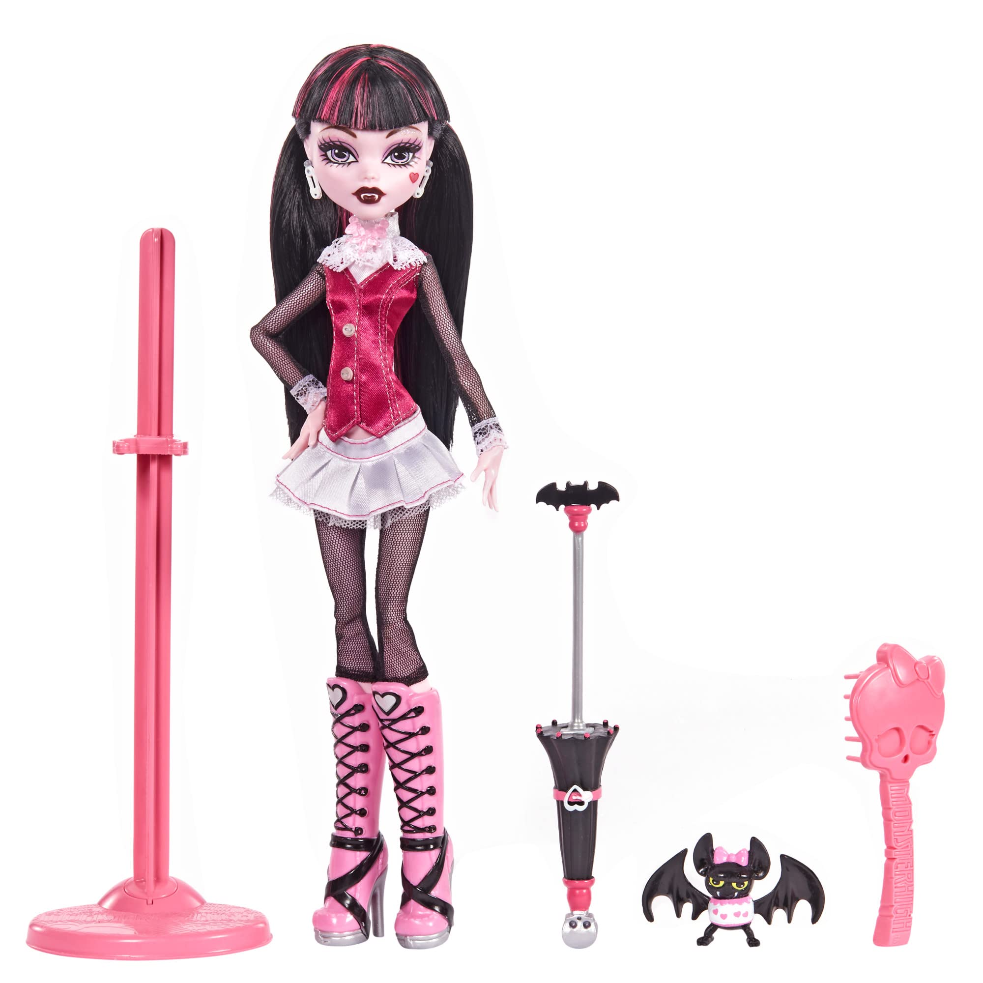 Monster High Draculaura Boo-Riginal Creeproduction Doll with Doll Stand & Accessories (HGC29)