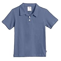 Made in USA Boys 100% Cotton Polo Uniform Shirt Modern Fit