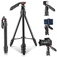 Camera Tripods Lightweight Portable Camera Tripod Stand Compatible for Sony, Nikon, Canon, Olympus, Pentax, Panasonic, Samsung Cameras and Camcorders