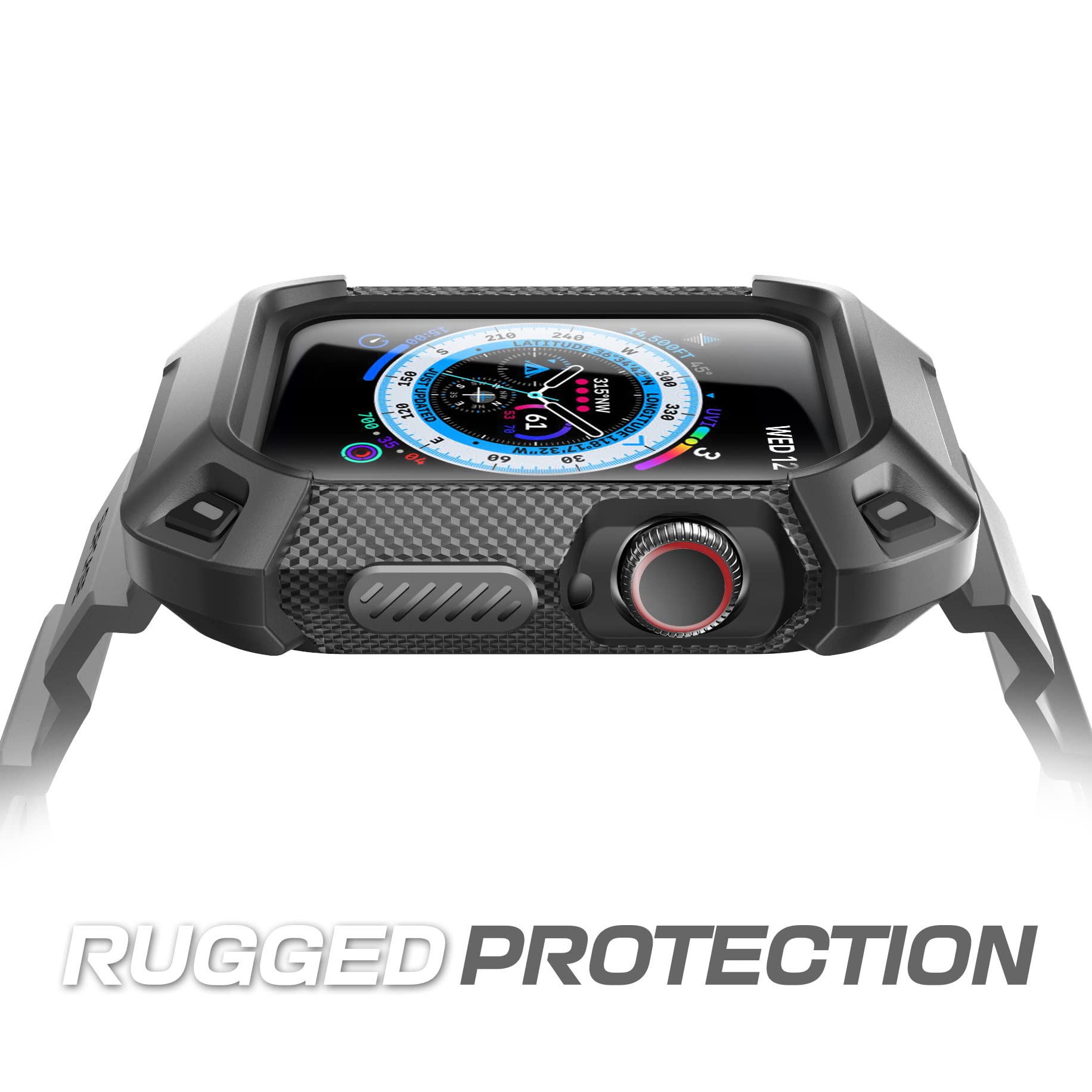 SUPCASE Unicorn Beetle Band Designed for Apple Watch Series 8/7/6/SE/5/4 [45/44mm], Rugged Protective Case with Strap Bands