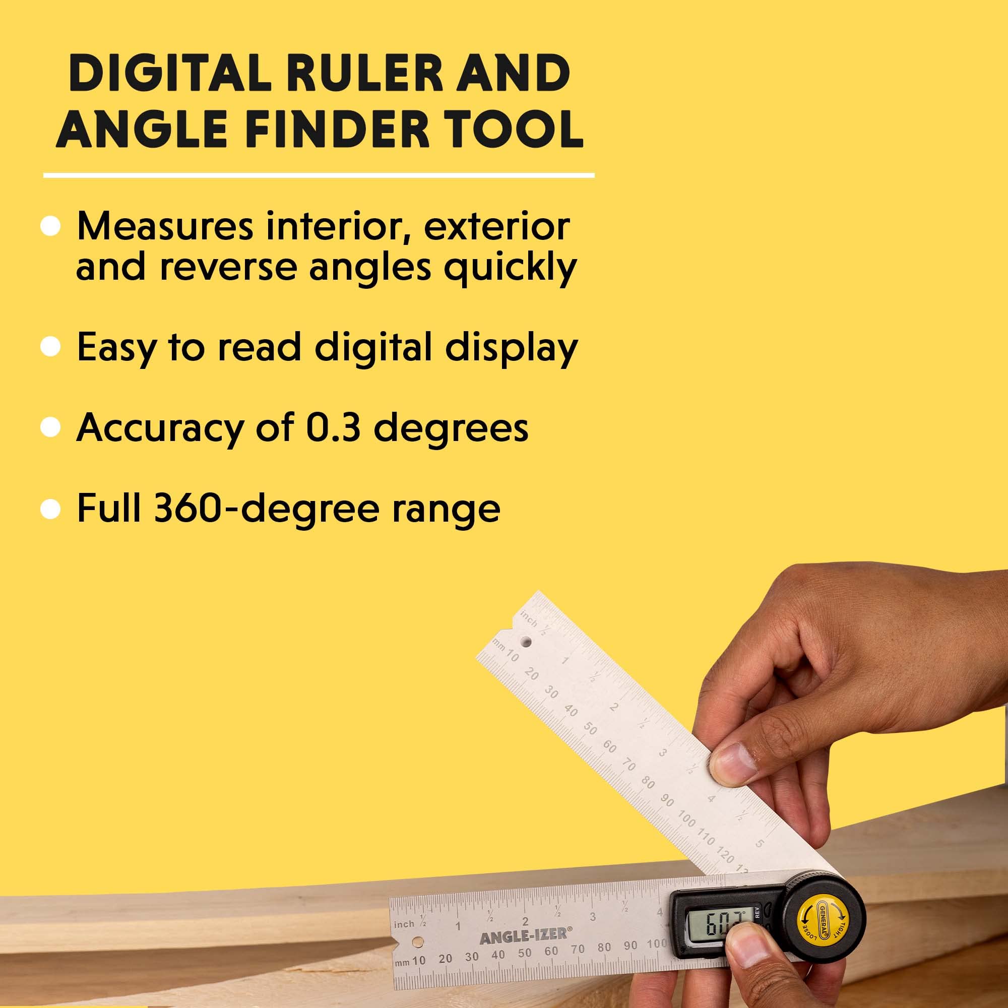 General Tools Digital Angle Finder Ruler #822 - 5