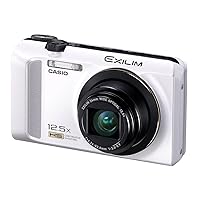 Casio Exilim EX-ZR200 High Speed 16 MP, 12x Optical Zoom Compact Digital Camera (White)