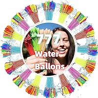 777 PCS Summer Fun Water Balloons for Kids Adults Quick Fill Water Balloons Set Summer Splash Party Easy Quick Fun Outdoor Backyard for Swimming Pool
