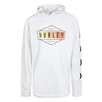 Hurley Boys' Long Sleeve Hooded Graphic T-Shirt