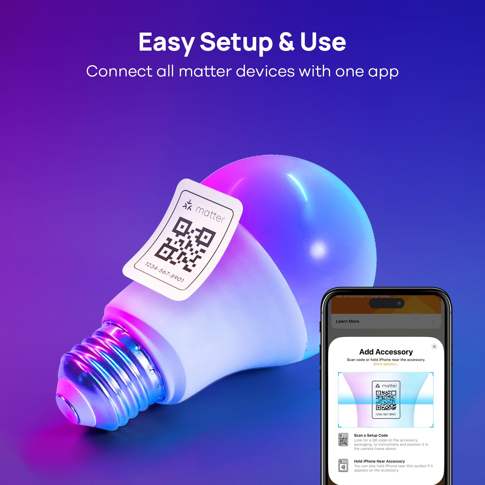 Consciot Smart Light Bulbs, WiFi Bluetooth Color Changing LED Light Bulb, Music Sync, 60W Equivalent Smart Bulb, A19 E26 RGBTW Light Bulbs That Works with Alexa/Google Home/Apple Home/Siri, 3 Pack