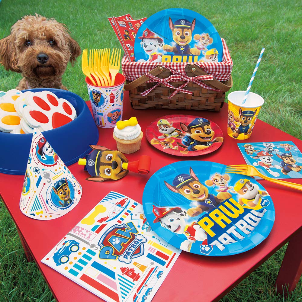 Paw Patrol Multicolor Beverage Napkins (Pack of 16) - Fun & Colorful Design, Perfect for Kids Birthdays & Celebrations