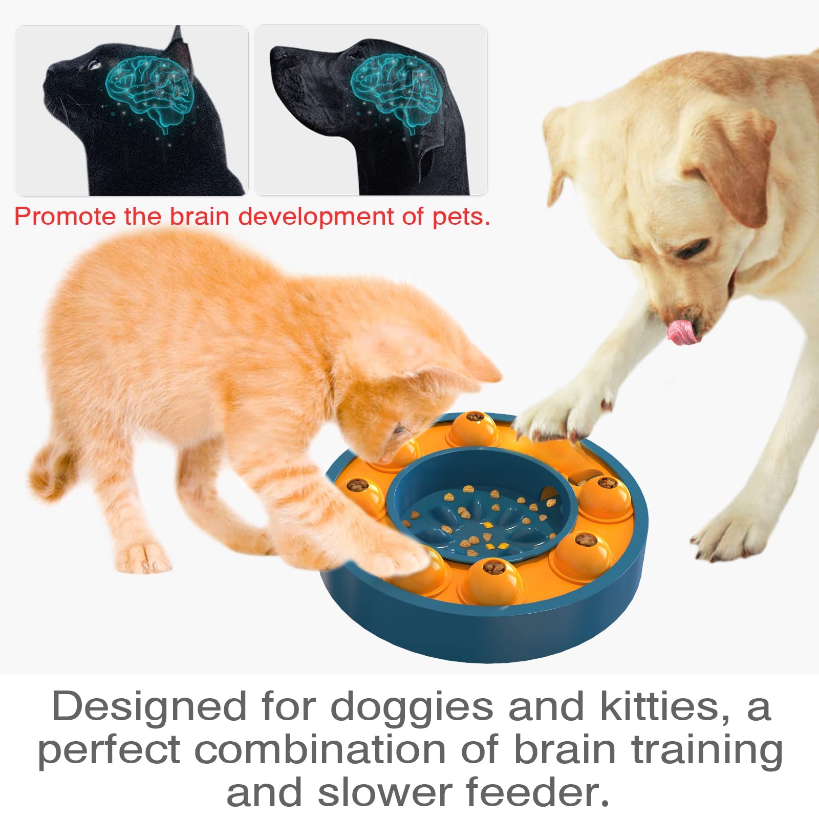 KADTC Puzzles Toy Used for Both Cats Dogs,Cat Brain Toys Kitten Mental  Stimulation Kitty Mentally Stimulating Puzzle Feeder Best Interactive  Indoor